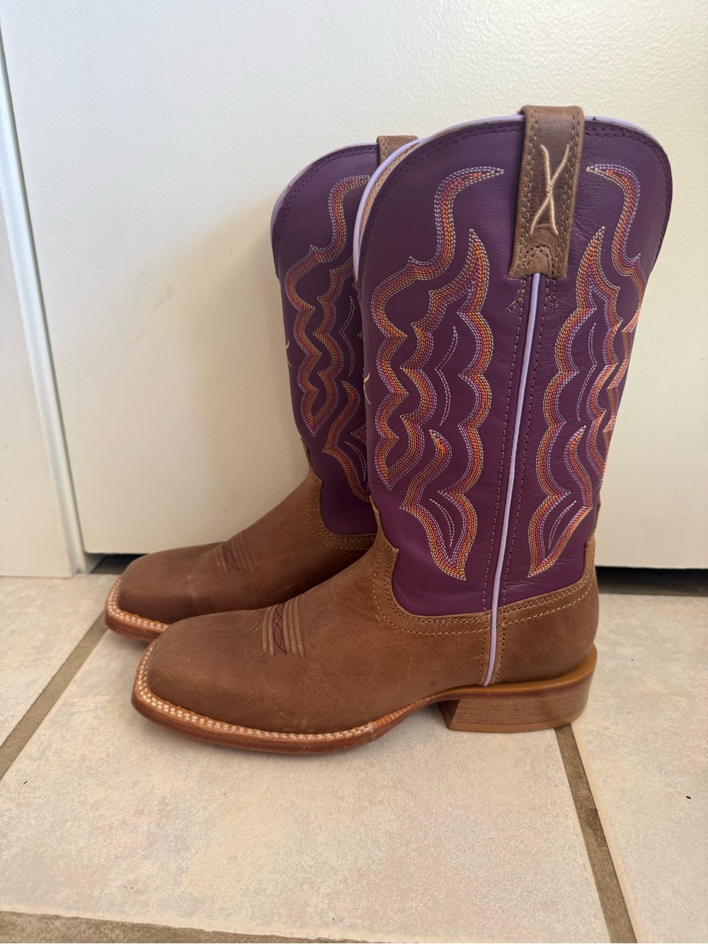 Twisted X Women's Tech Western Boots - Ginger/Vintage Violet